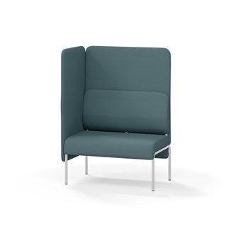 Adapt 90 sohva, korkea selkänoja, sivupaneeli oikealla, ik 45, K 128