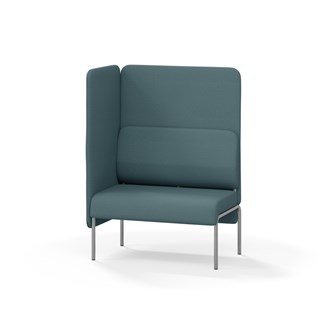 Adapt 90 sohva, korkea selkänoja, sivupaneeli oikealla, ik 45, K 128