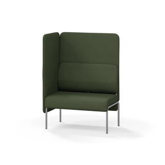 Adapt 90 sohva, korkea selkänoja, sivupaneeli oikealla, ik 45, K 128