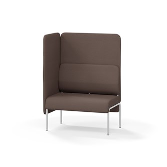 Adapt 90 sohva, korkea selkänoja, sivupaneeli oikealla, ik 45, K 128