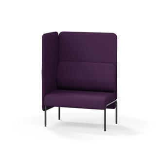 Adapt 90 sohva, korkea selkänoja, sivupaneeli oikealla, ik 45, K 128