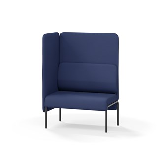 Adapt 90 sohva, korkea selkänoja, sivupaneeli oikealla, ik 45, K 128