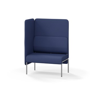 Adapt 90 sohva, korkea selkänoja, sivupaneeli oikealla, ik 45, K 128