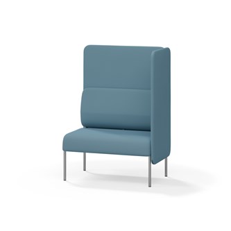 Adapt 90 sohva, korkea selkänoja, sivupaneeli vasemmalla, ik 45, K 128