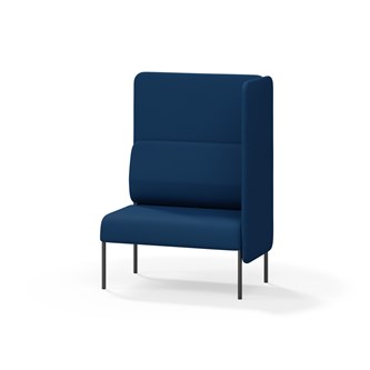 Adapt 90 sohva, korkea selkänoja, sivupaneeli vasemmalla, ik 45, K 128