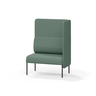 Adapt 90 sohva, korkea selkänoja, sivupaneeli vasemmalla, ik 45, K 128