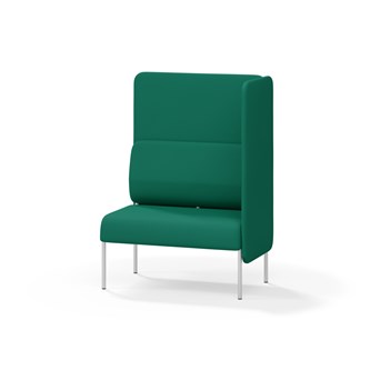 Adapt 90 sohva, korkea selkänoja, sivupaneeli vasemmalla, ik 45, K 128