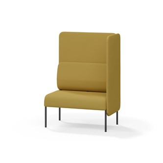 Adapt 90 sohva, korkea selkänoja, sivupaneeli vasemmalla, ik 45, K 128