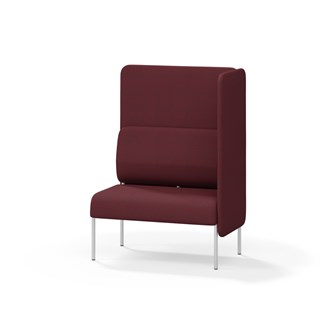 Adapt 90 sohva, korkea selkänoja, sivupaneeli vasemmalla, ik 45, K 128
