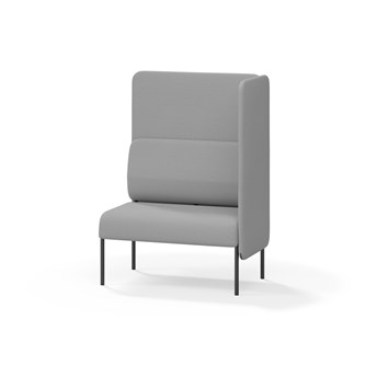 Adapt 90 sohva, korkea selkänoja, sivupaneeli vasemmalla, ik 45, K 128