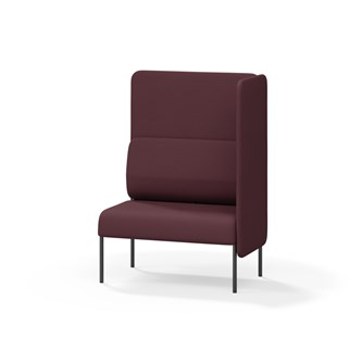 Adapt 90 sohva, korkea selkänoja, sivupaneeli vasemmalla, ik 45, K 128