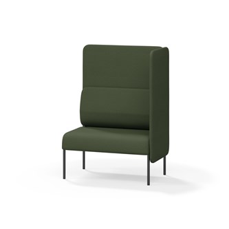Adapt 90 sohva, korkea selkänoja, sivupaneeli vasemmalla, ik 45, K 128