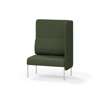 Adapt 90 sohva, korkea selkänoja, sivupaneeli vasemmalla, ik 45, K 128