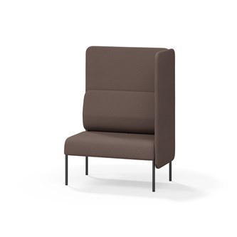 Adapt 90 sohva, korkea selkänoja, sivupaneeli vasemmalla, ik 45, K 128
