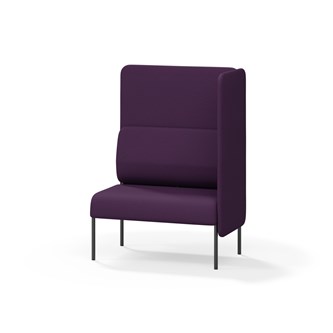 Adapt 90 sohva, korkea selkänoja, sivupaneeli vasemmalla, ik 45, K 128