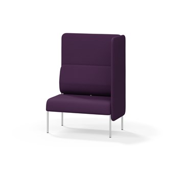 Adapt 90 sohva, korkea selkänoja, sivupaneeli vasemmalla, ik 45, K 128