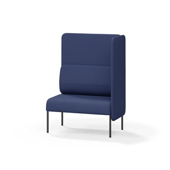 Adapt 90 sohva, korkea selkänoja, sivupaneeli vasemmalla, ik 45, K 128