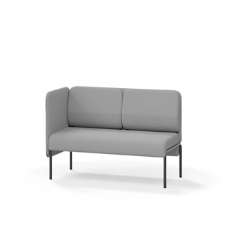 Adapt 120 sohva, matala selkänoja, sivupaneeli oikealla, ik 45, K 88