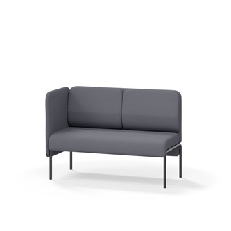 Adapt 120 sohva, matala selkänoja, sivupaneeli oikealla, ik 45, K 88