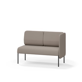 Adapt 120 sohva, matala selkänoja, sivupaneeli vasemmalla, ik 45, K 88