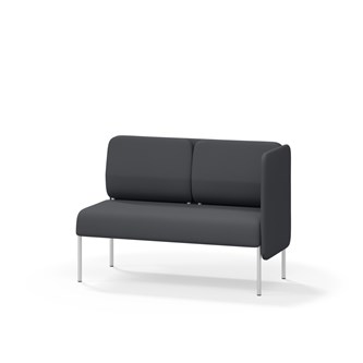 Adapt 120 sohva, matala selkänoja, sivupaneeli vasemmalla, ik 45, K 88