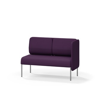 Adapt 120 sohva, matala selkänoja, sivupaneeli vasemmalla, ik 45, K 88