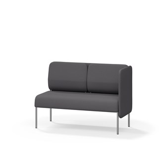 Adapt 120 sohva, matala selkänoja, sivupaneeli vasemmalla, ik 45, K 88