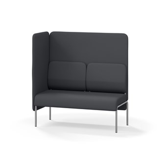 Adapt 120 sohva, korkea selkänoja, sivupaneeli oikealla, ik 45, K 128