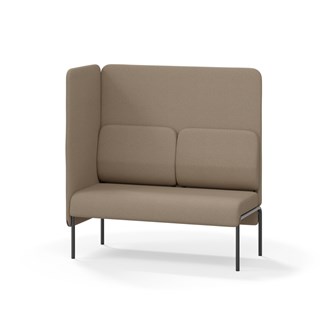 Adapt 120 sohva, korkea selkänoja, sivupaneeli oikealla, ik 45, K 128