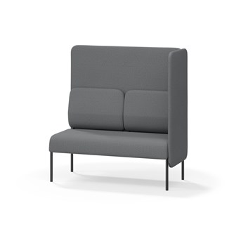 Adapt 120 sohva, korkea selkänoja, sivupaneeli vasemmalla, ik 45, K 128