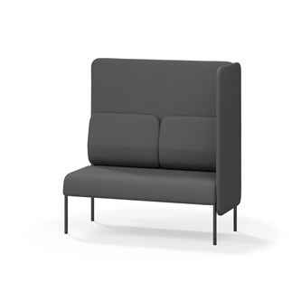 Adapt 120 sohva, korkea selkänoja, sivupaneeli vasemmalla, ik 45, K 128