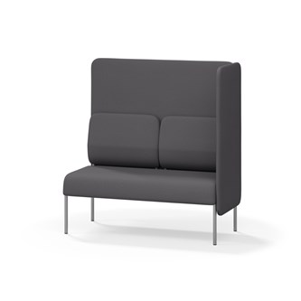 Adapt 120 sohva, korkea selkänoja, sivupaneeli vasemmalla, ik 45, K 128