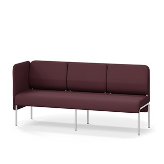 Adapt 180 sohva, matala selkänoja, sivupaneeli oikealla, ik 45, K 88