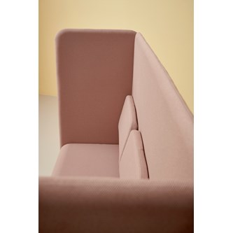 Adapt 180 sohva, korkea selkänoja, sivupaneeleilla, ik 45, K 128
