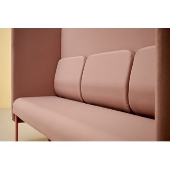 Adapt 180 sohva, korkea selkänoja, sivupaneeleilla, ik 45, K 128