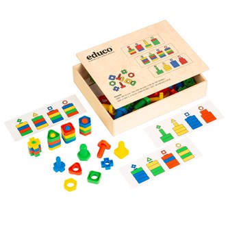 EDUCO Mutterit ja pultit, värit ja muodot