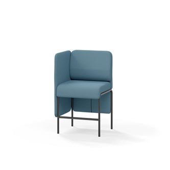 Adapt 60 sohva, matala selkänoja, sivupaneeli oikealla, ik 65, K 108