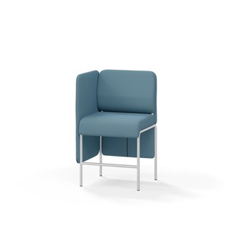Adapt 60 sohva, matala selkänoja, sivupaneeli oikealla, ik 65, K 108