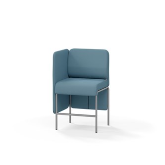 Adapt 60 sohva, matala selkänoja, sivupaneeli oikealla, ik 65, K 108