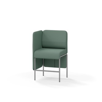 Adapt 60 sohva, matala selkänoja, sivupaneeli oikealla, ik 65, K 108