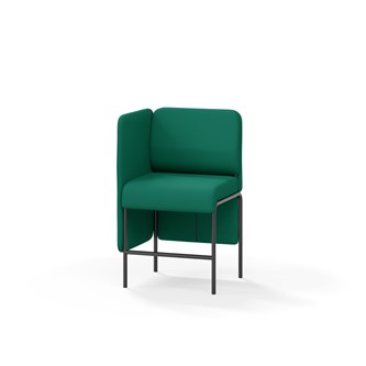 Adapt 60 sohva, matala selkänoja, sivupaneeli oikealla, ik 65, K 108