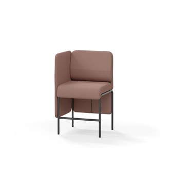 Adapt 60 sohva, matala selkänoja, sivupaneeli oikealla, ik 65, K 108