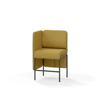 Adapt 60 sohva, matala selkänoja, sivupaneeli oikealla, ik 65, K 108