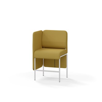 Adapt 60 sohva, matala selkänoja, sivupaneeli oikealla, ik 65, K 108