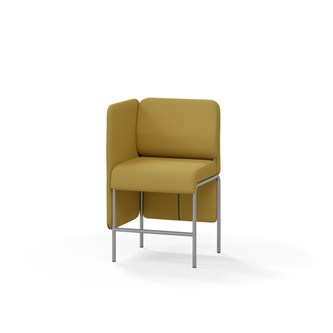 Adapt 60 sohva, matala selkänoja, sivupaneeli oikealla, ik 65, K 108