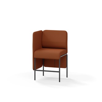 Adapt 60 sohva, matala selkänoja, sivupaneeli oikealla, ik 65, K 108