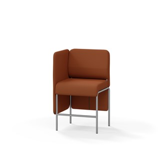 Adapt 60 sohva, matala selkänoja, sivupaneeli oikealla, ik 65, K 108