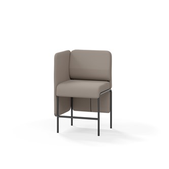 Adapt 60 sohva, matala selkänoja, sivupaneeli oikealla, ik 65, K 108