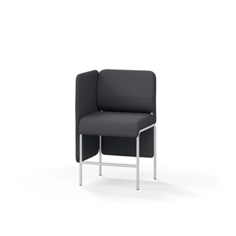 Adapt 60 sohva, matala selkänoja, sivupaneeli oikealla, ik 65, K 108