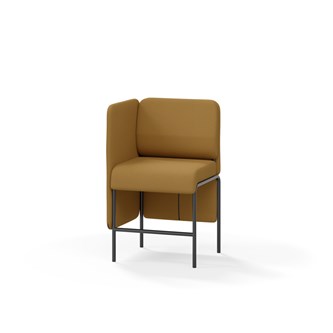 Adapt 60 sohva, matala selkänoja, sivupaneeli oikealla, ik 65, K 108